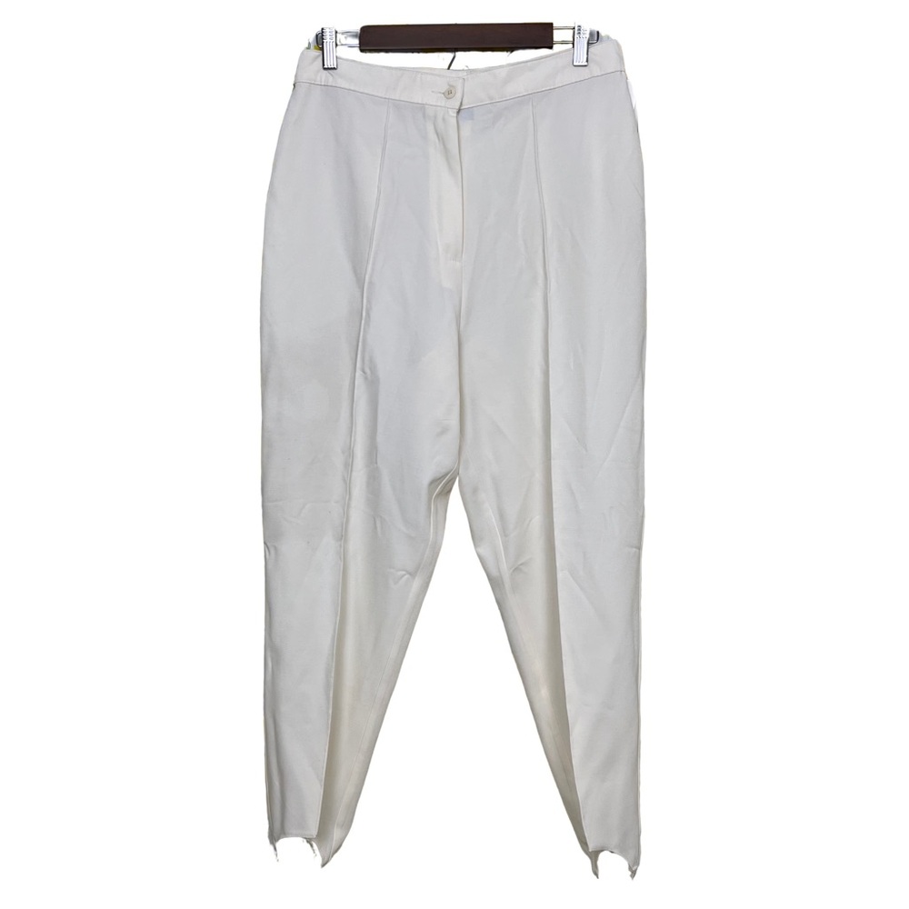 Vintage Oui Petites by Tan Jay 90s Deadstock Off-White Stirrup Pants Size 14